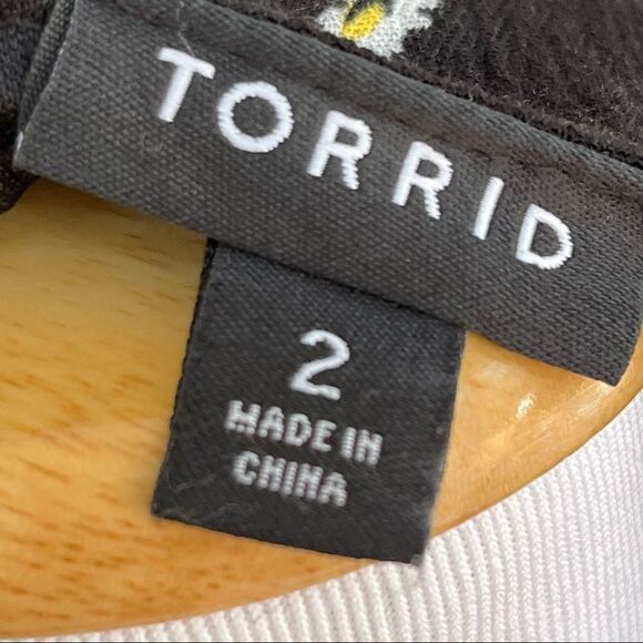 Torrid black Floral Boho Gauzy Sleeveless Dress 2x - Picture 8 of 9